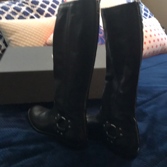 Frye Boots Phillip Harness Size 7.5 Black - Picture 3 of 4
